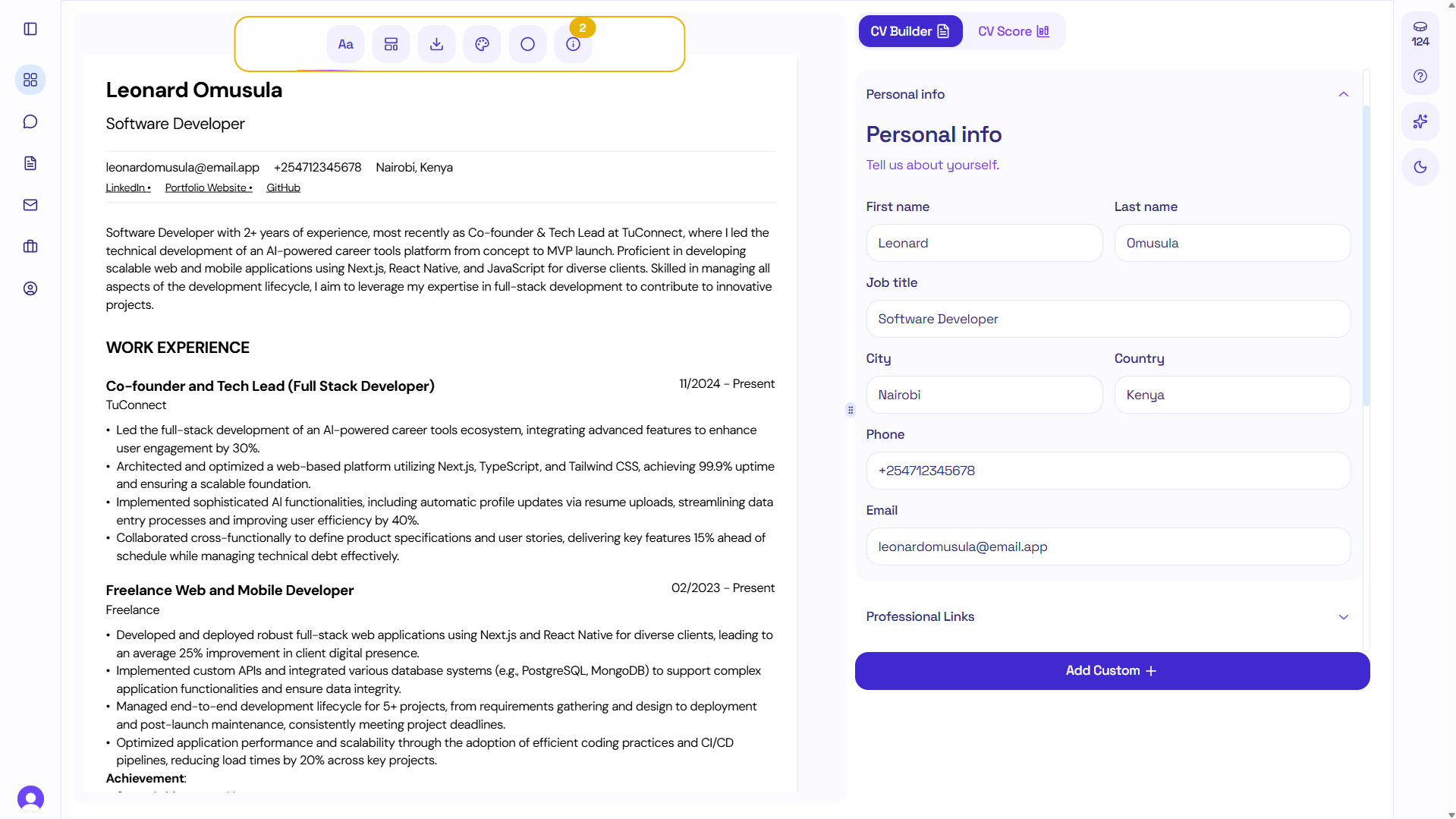 AI Resume Builder Light